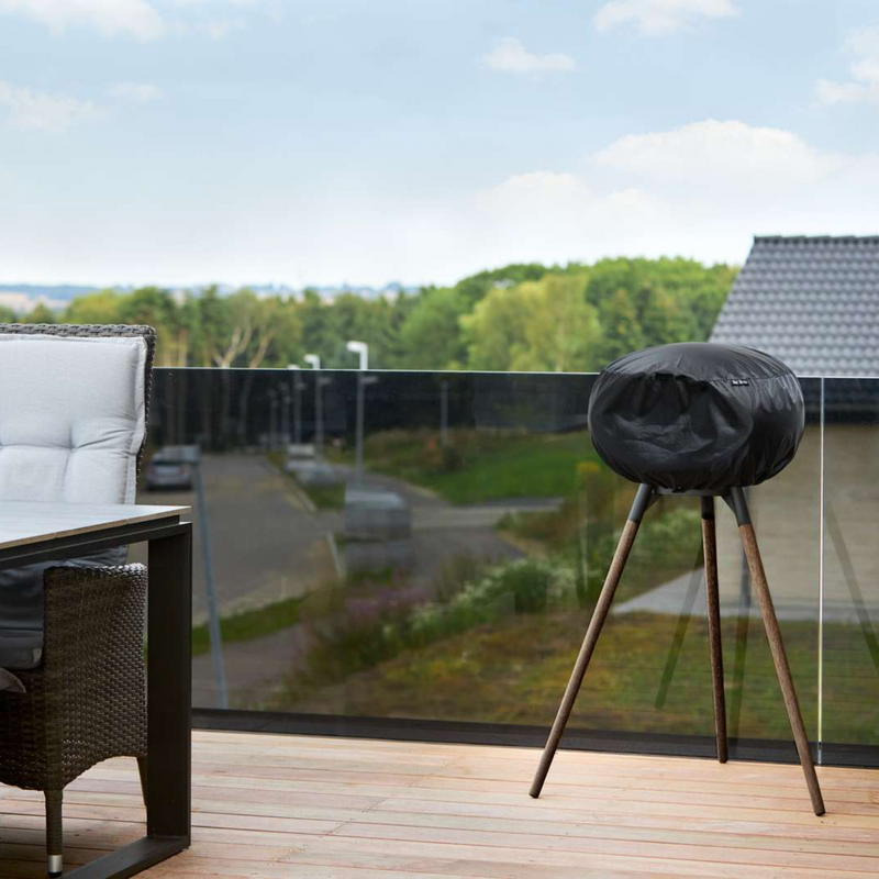Le Feu Dome Outdoor Cover in a patio lifestyle