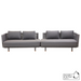 cane-line moments lounge 2 Grey outdoor sofa, String Open Cane-line Soft Rope Incl. Grey Cane-line AirTouch