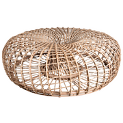 Cane line Nest coffee table footstool large Aluminium Weave Natural