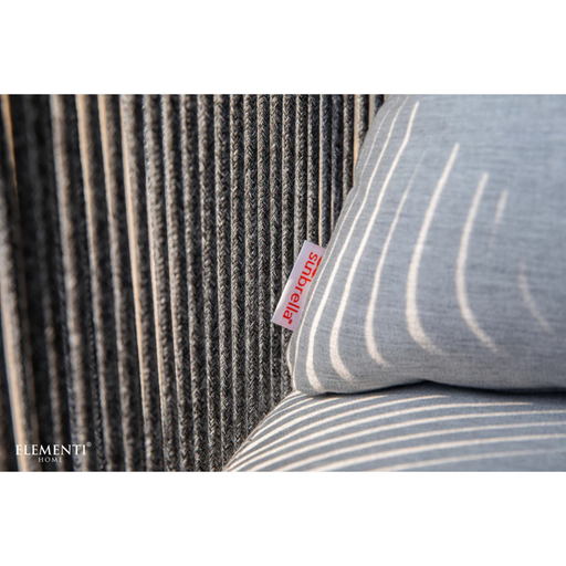 Close-up of the elementi capri Dark Grey Powder-Coated Frame w/ Granite Cushions
Round Rope Weaving chair