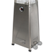 close up of the large tall outdoor stainless steel propane heater with 41,000 BTU