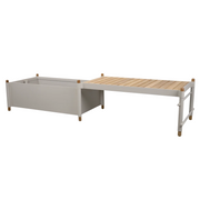 cane-line Sticks bench w/planter Teak Sand aluminium