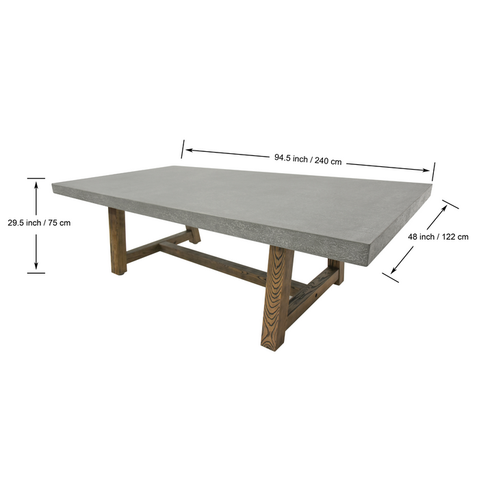 Seine 94.5" Rectangular Dining Table