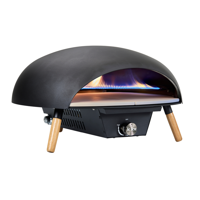 Le Feu Turtle Black Gas Powered Pizza Oven