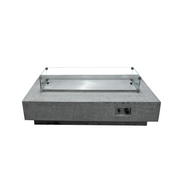 elementi 42" rectangle stainless steel outdoor fire pit lid accessories protection OFG121-SS