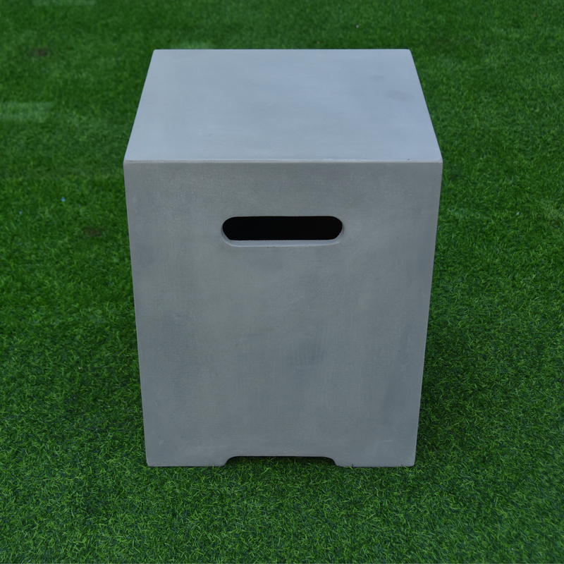 elementi tank cover smooth finish in a patio lifestyle
