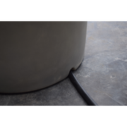 elementi tank cover oval smooth finish in a patio lifestyle