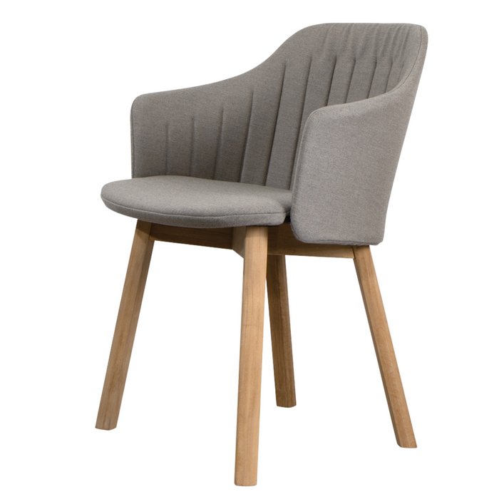 Choice Chair by Cane-line teak legs with Taupe, Cane-line Natté cushion