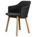 Choice Chair by Cane-line teak legs with Black, Cane-line Natté cushion