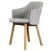 Choice Chair by Cane-line teak legs with Light grey, Cane-line Focus cushion