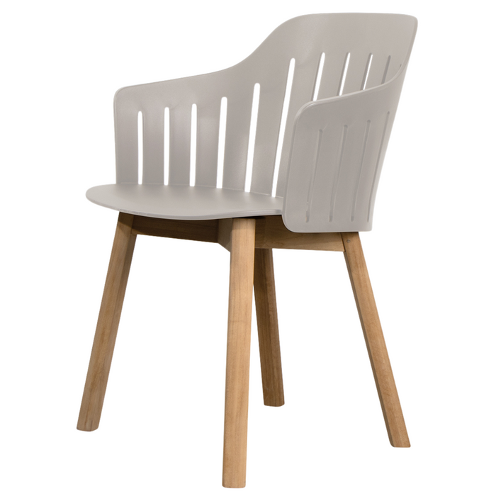 Choice Chair by Cane-line Taupe chair with teak legs and no cushion