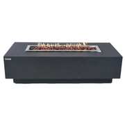 elementi 60 granville dark grey fire table