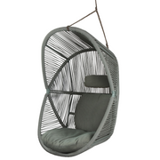 cane line hive chair Dusty green, small round tube Cane-line Weave with Taupe, string Cane-line Soft Rope and Light green, Cane-line Link cushion
