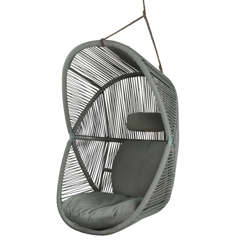 cane line hive chair Dusty green, small round tube Cane-line Weave with Taupe, string Cane-line Soft Rope and Light green, Cane-line Link cushion