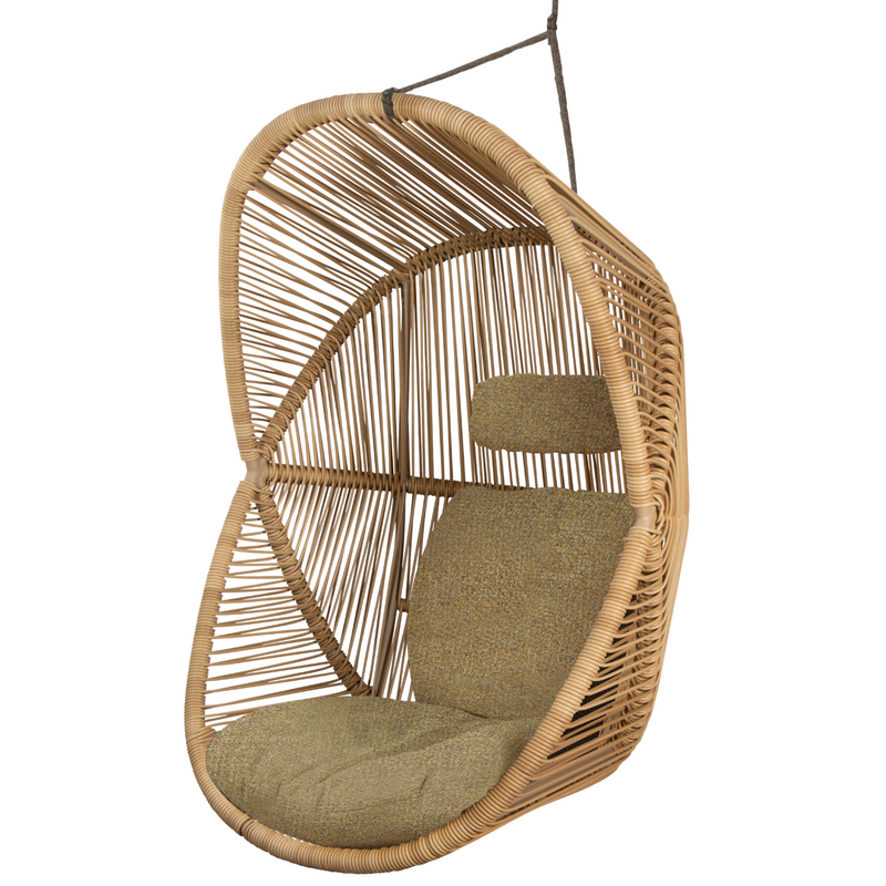 cane line hive chair Natural, small round tube Cane-line Weave with Taupe, string Cane-line Soft Rope and Turmeric yellow, Cane-line Rise cushion