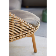 cane line hive highback chair Natural, large round tube Cane-line Weave w/teak with Taupe, Cane-line AirTouch cushion in a patio lifestyle