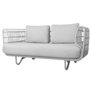 Nest outdoor 2 seater Sofa White Natte cushion