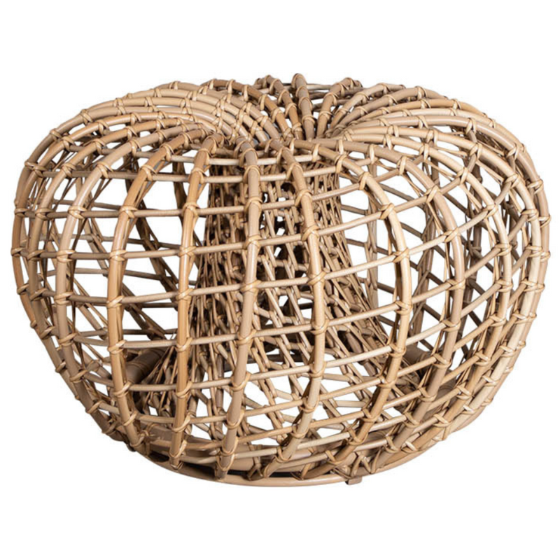 Cane line Nest coffee table footstool small natural