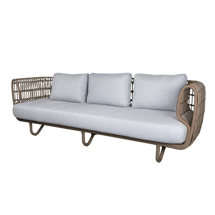 Nest outdoor 3 seater Sofa White Natte cushion