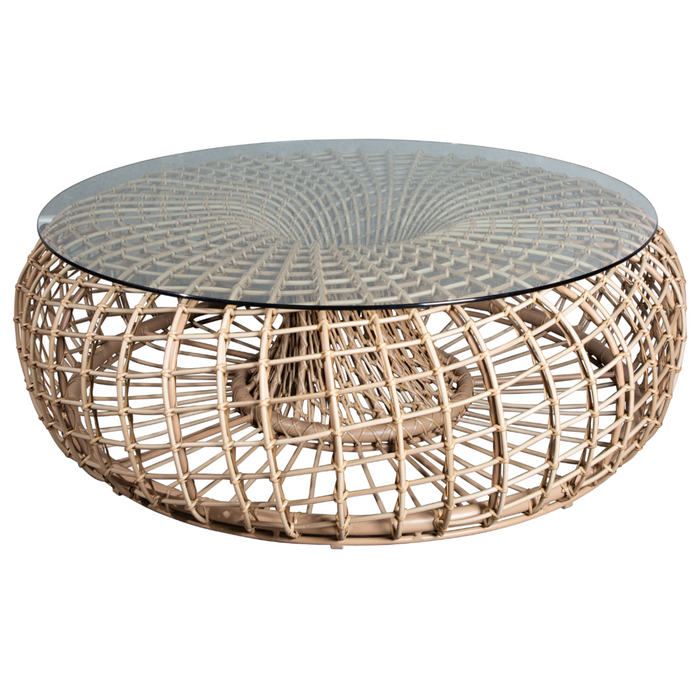 Caneline-Nest-coffee-table-footstool-large-dia-130cm