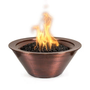 Copper fire bowl outdoor