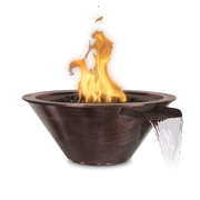 Copper fire water bowl outdoor
