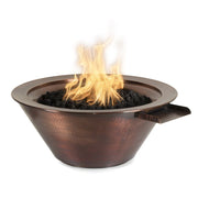 Copper fire water bowl outdoor