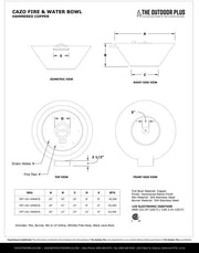 Copper fire bowl outdoor manual