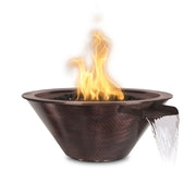 Copper fire water bowl outdoor