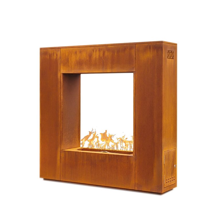 Corten Steel fire place outdoor