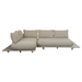 sticks platform corner sofa Sand aluminium Desert sand Cane-line Rise cushion