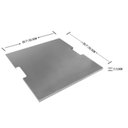 elementi 20.7" square stainless steel outdoor fire pit lid accessories protection OFG103-SS dimensions