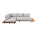 sticks platform corner sofa Teak Sand Cane-line Natté cushion