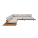 sticks platform corner sofa large Teak Sand Cane-line Natté cushion