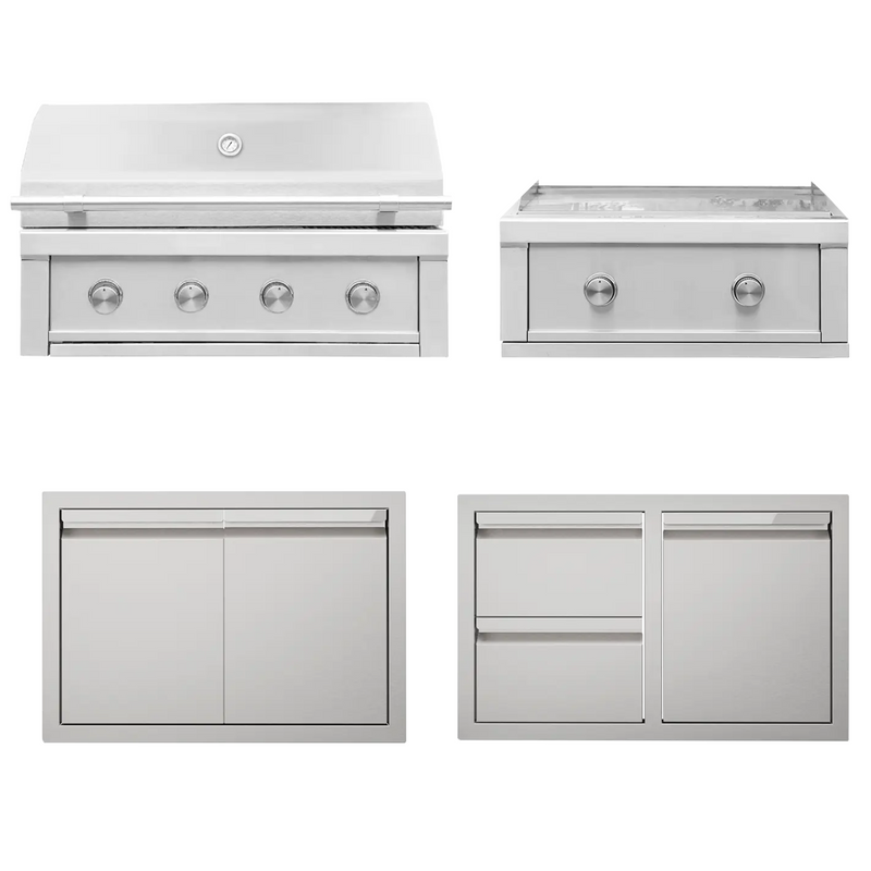 videl usa grill signature collection 3 in stainless steel divided into parts